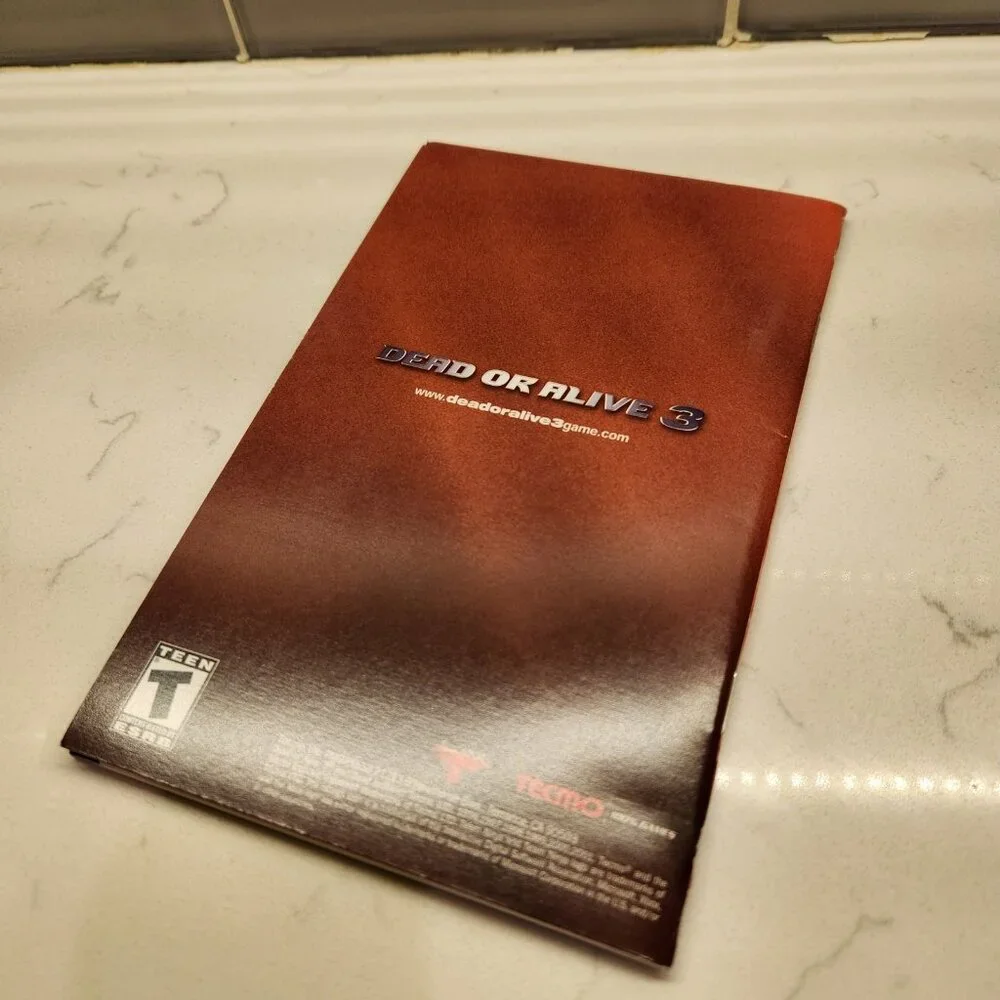 Dead or Alive 3 (Microsoft Xbox, 2001) COMPLETE with Case & Manual